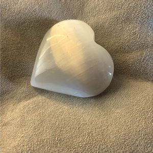 selenite crystal heart
